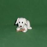 Polymer Clay White Dog And..