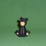 Polymer Clay Sitting Black..